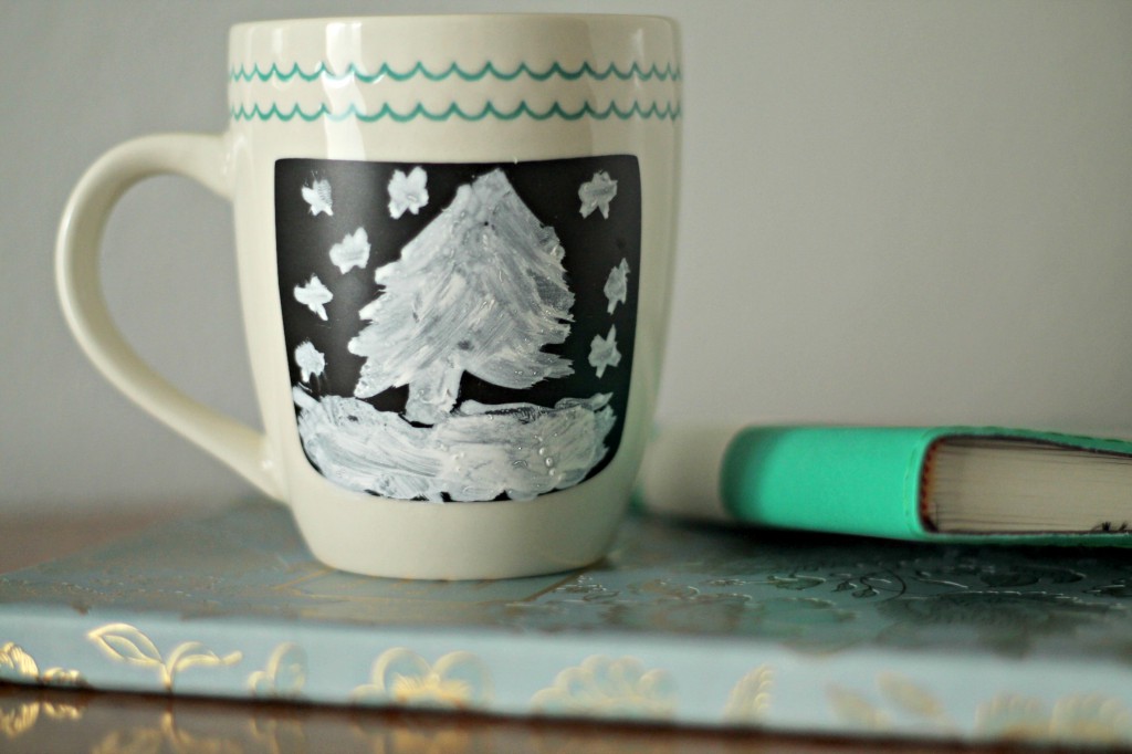 Chalkboad side of mug