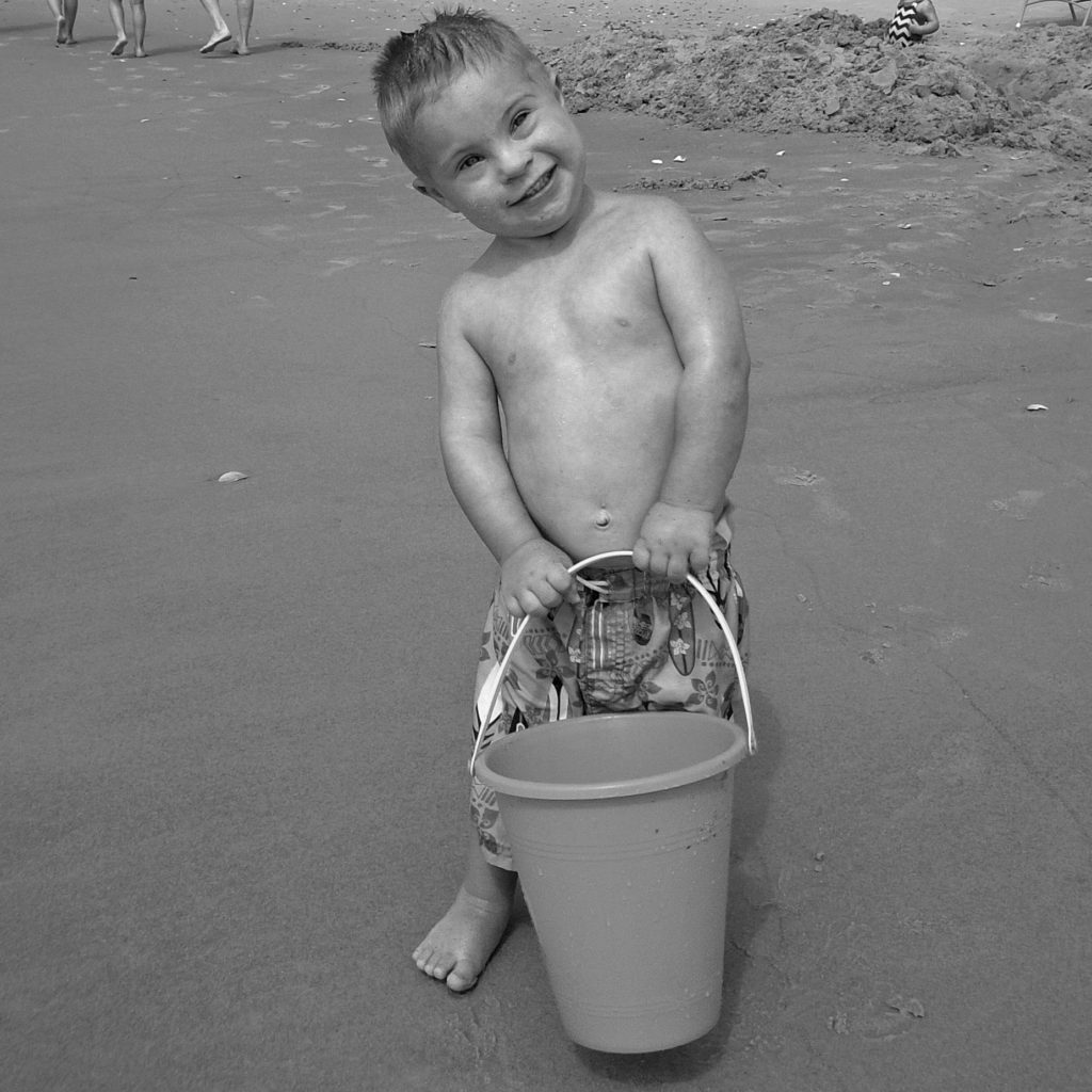 Mason with bucket